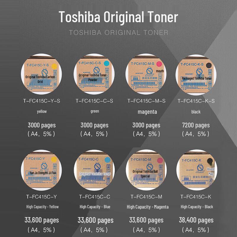 Toshiba T-FC415C-KS Black Toner Cartridge (7200 Pages)