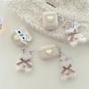 Milk tea plush bear is suitable for Apple AirPods 1 generation Bluetooth headset case Pro1 generation earphone case 1st generation