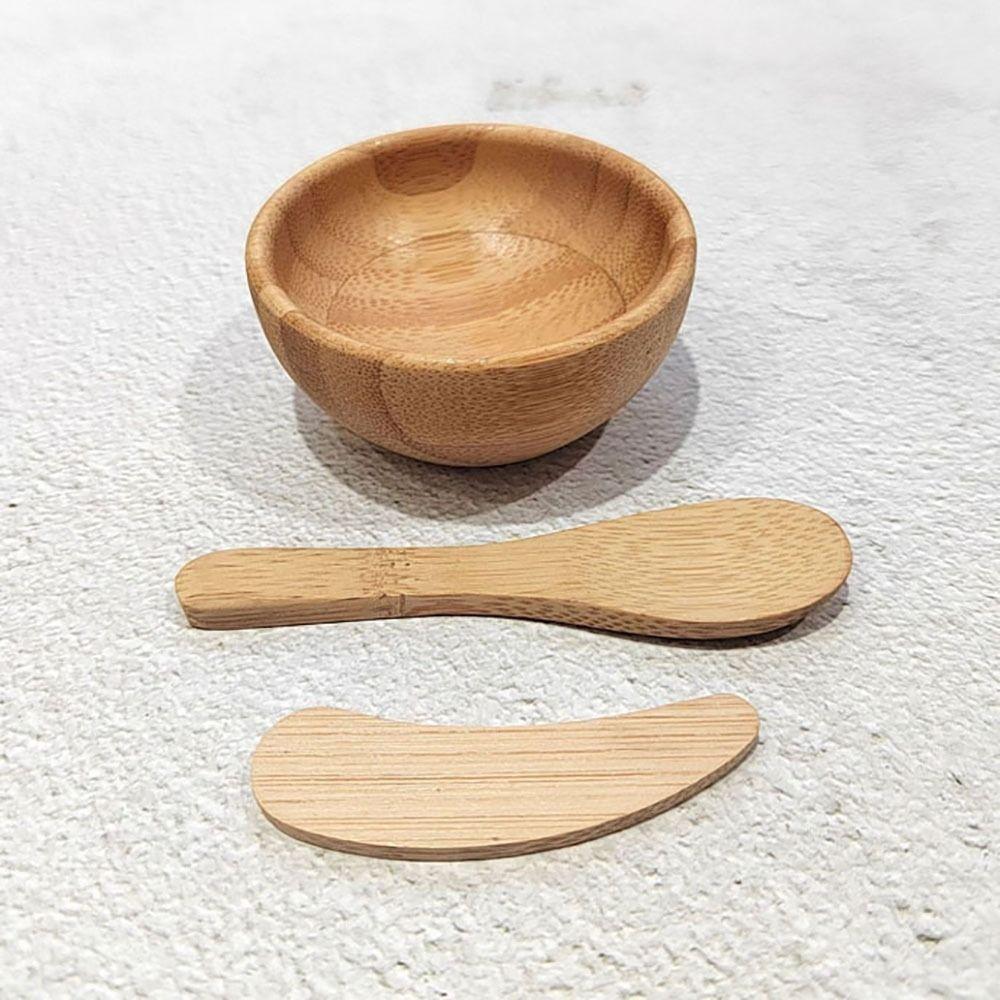 Mini Size Wood Mask Bowl Sleek Mud Mask Application Tool Mud Mask Application