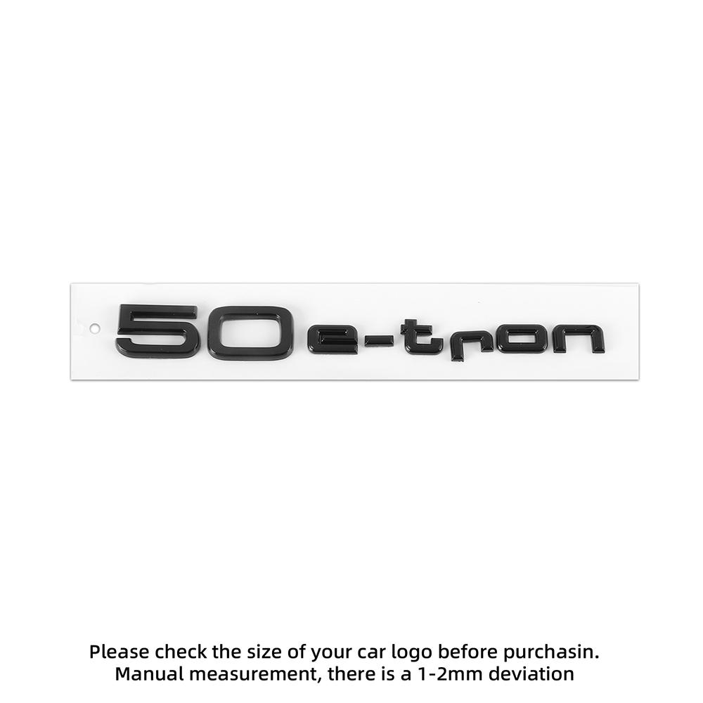 2026 Hot For qwer114 A4 B8 A3 8P A6 C7 C6 A5 Q5 C5 A1 Q3 Car Trunk Sticker 3D ABS Black Silver 40e-Tron 45e-Tron 50e-Tron Decal Center cover