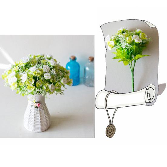 Модная искусственная роза, красивое красочное украшение для дома