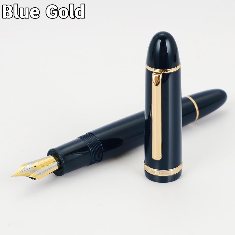 Jinhao X159 акриловая перьевая ручка золотого и серебряного цвета с зажимом Iraurita, тонкое перо для написания подписи