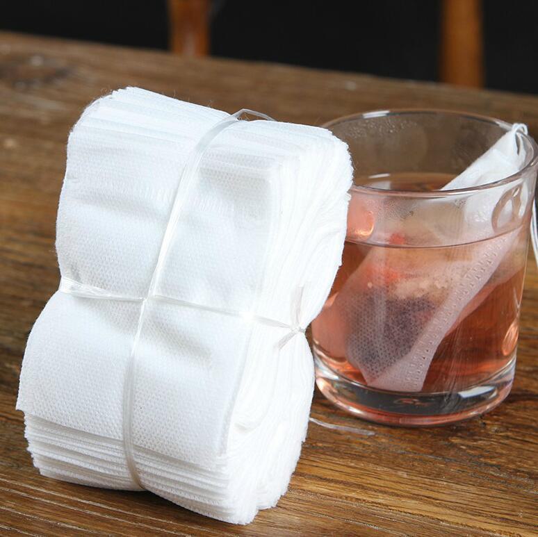 100 Pcs 5x7cm Pure Cotton Gauze Tea & Soup Filter Bags, Disposable Packaging
