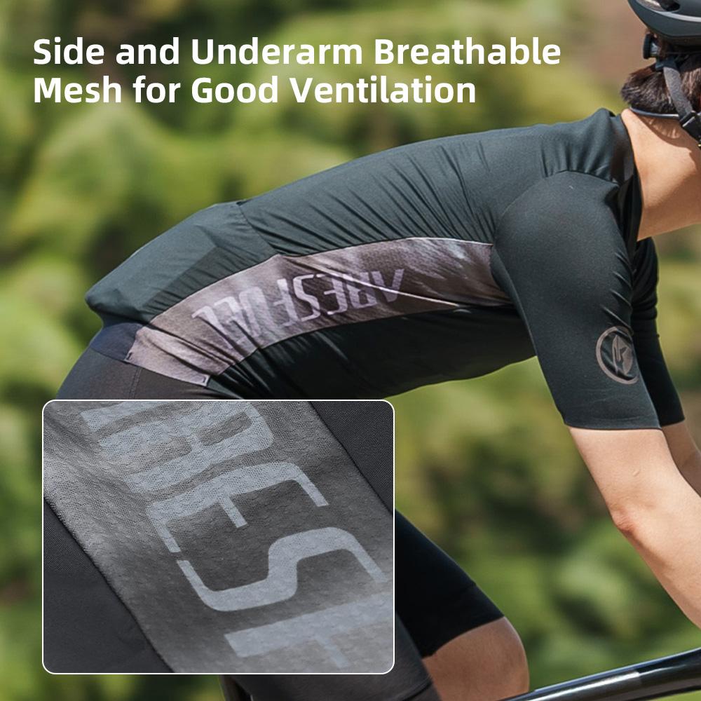 Мужской велосипедный трикотаж Дорожный велосипедный трикотаж Дышащая быстросохнущая велосипедная одежда Светоотражающая эластичная ткань
