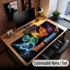 Music Guitar Theme Custom Mouse Pad Personalized With Name Text Customized Desk Mat For Office Home Decor