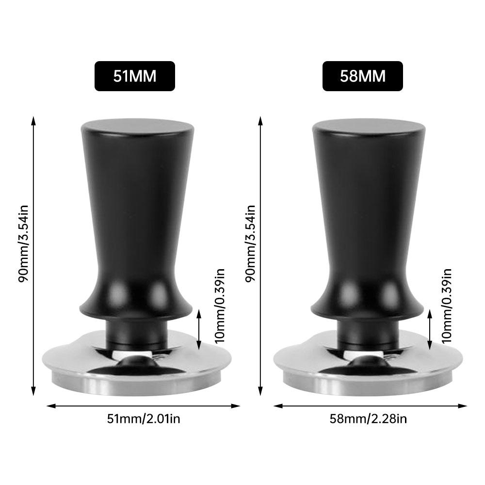 51 мм 58 мм эспрессо темпера бариста кофе темпера с пружиной калиброванной загрузки темпера из нержавеющей стали