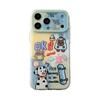 Чехол для iPhone 17 Pro Max с мультяшным граффити-собакой OK, Подходит для Apple 16, Двухслойный IMD, Точные вырезы для 14/15