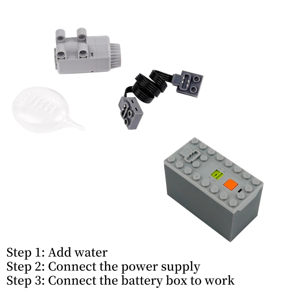 Конструктор DIY Технический Мотор Распылитель Электрический Выхлоп Модифицированный Мотор Для Высокотехнологичного Поезда Автомобиля Детали Совместимые с Legoed