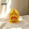 Student Desk Supplies Egg Pen Holder, Funny Expression Pencil Double-hole Design, Compact Holder 3D Printed Organizer for Office Decor Desktop