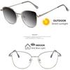 New Women Glasses Cat Eye Anti Blue Light Radiation Protection Eyeglasses Female Small Frame Eyewear Metal Girls Reading Glasses