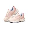 Skechers DLites 4.0 Ткань Синтетическая кожа Шнуровка Амортизация Прочные Дышащие Низкие Папины кроссовки Женская кроссовка Темно-розовый Фиолетовый 149492-MVPR