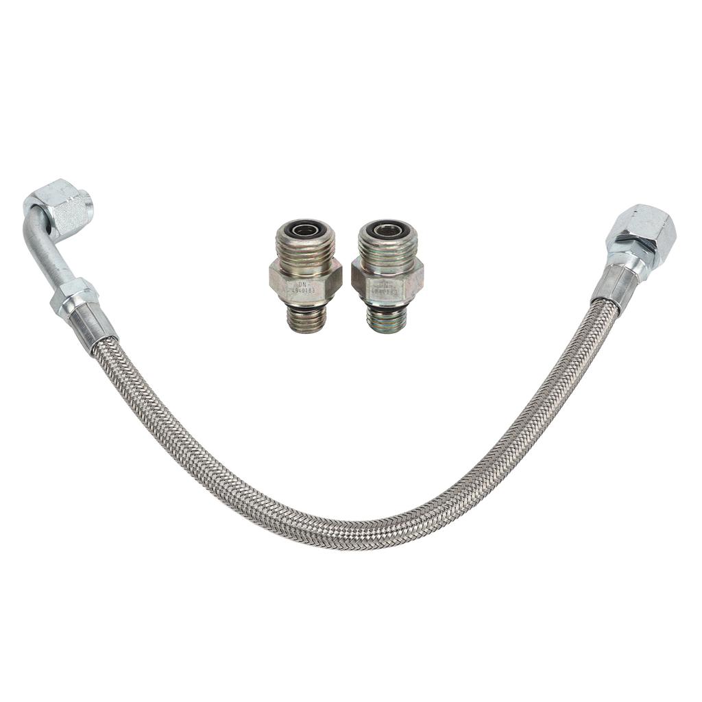 Turbo Oil Feed Line Tube 3927911 Metal Alloy Turbine Supply Pipe with Connector Replacement for Dodge Ram 5.9L 24V