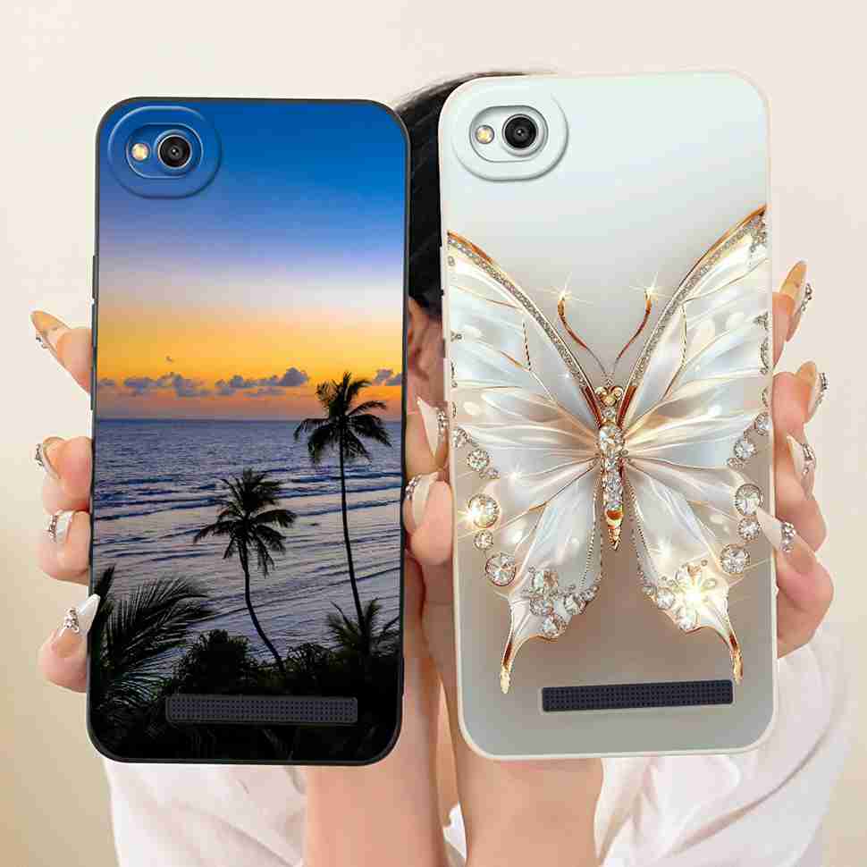 For Xiaomi Redmi 4A Case 5.0" Cute Cat Butterfly Cartoon Soft Silicone Cover For REDMI 4A Redmi 4A Protective Shell Bumper