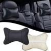 Car Neck Pillows Pu Leather 1pcs Pack Rest For Pain Relief Filled Fiber Universal Auto Safety Neck Rest Pad A9e2