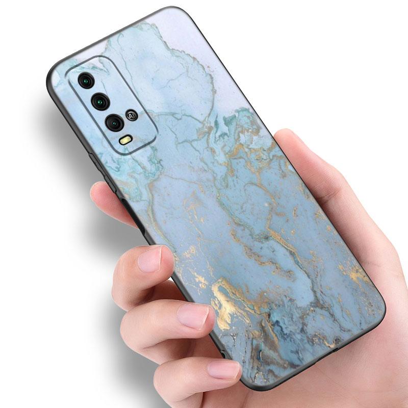 Винтажный цветной мраморный чехол для телефона Xiaomi Redmi Note 5 6 9T K20 K40 K50 Pro 7A 8A 9A 9C 9i 10A 10C A1 S2 Мягкий черный чехол из ТПУ