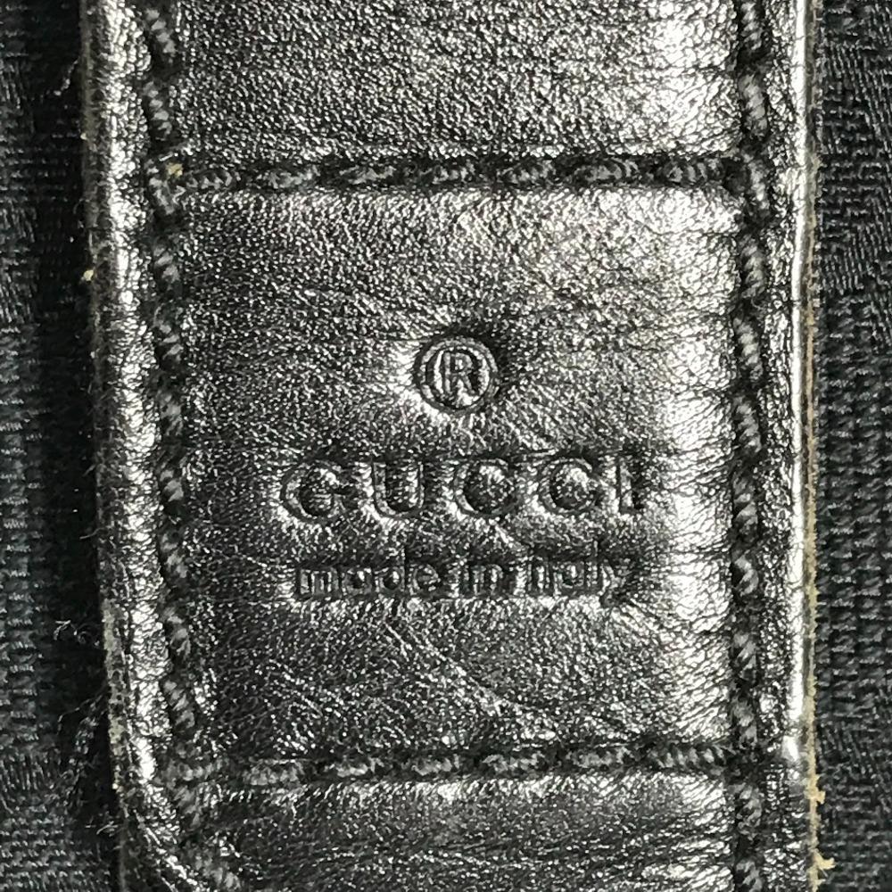 GUCCI 145852 Logo GG Bag Pouch Flap Cluch Bag Clutch bag GGCanvas/Leather Black