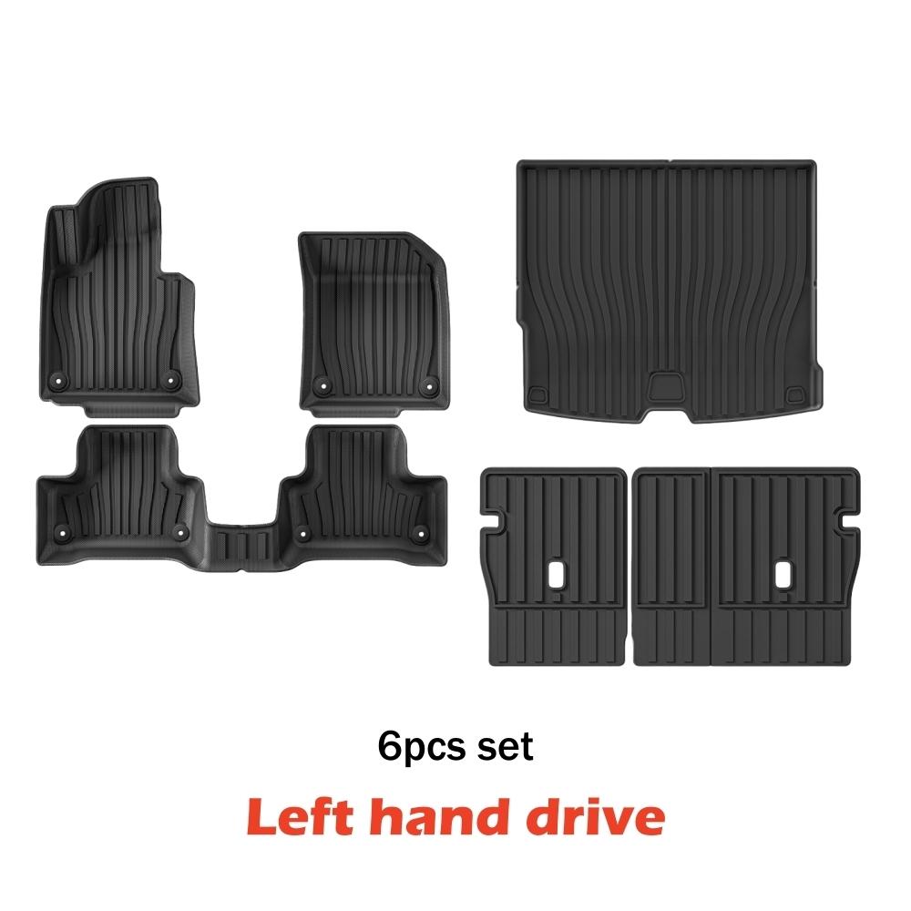 3D TPE коврики для пола Volvo XC60 2018-2025 всепогодные напольные покрытия прочные коврики для багажника напольные ковры