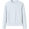Training Series Pullover Solid Color Round Neck Long Sleeve Sweatshirt Women Sweatshirt Light-Gray-Blue 162447713S-2