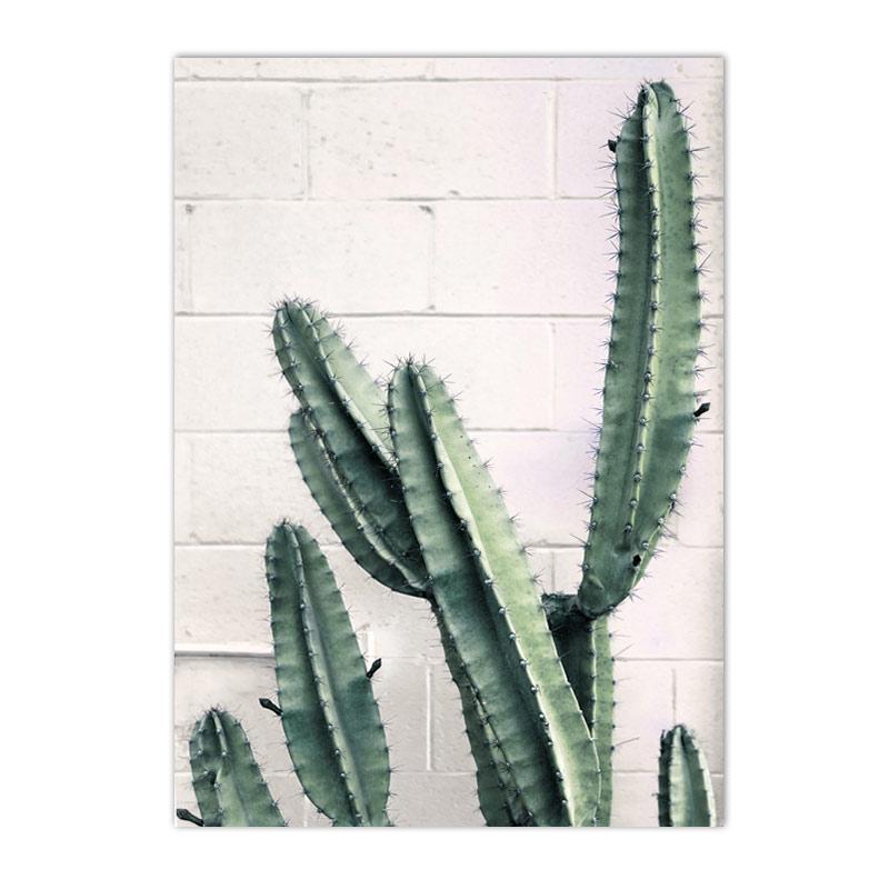 Зеленые листья кактус мечеть марокко дверь плакаты принты холст картины исламская каллиграфия настенное искусство картины декор гостиной