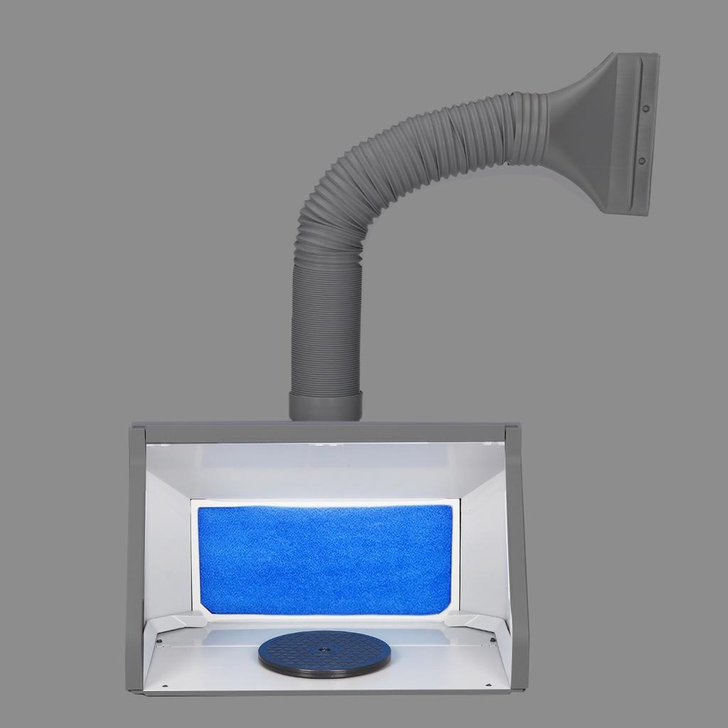 100-240 В Аэрограф, комплект для окраски распылителем, набор экстракторов для распыления, выхлопной фильтр, светодиодный светильник, регулируемый переключатель, модель, набор для рисования для рукоделия