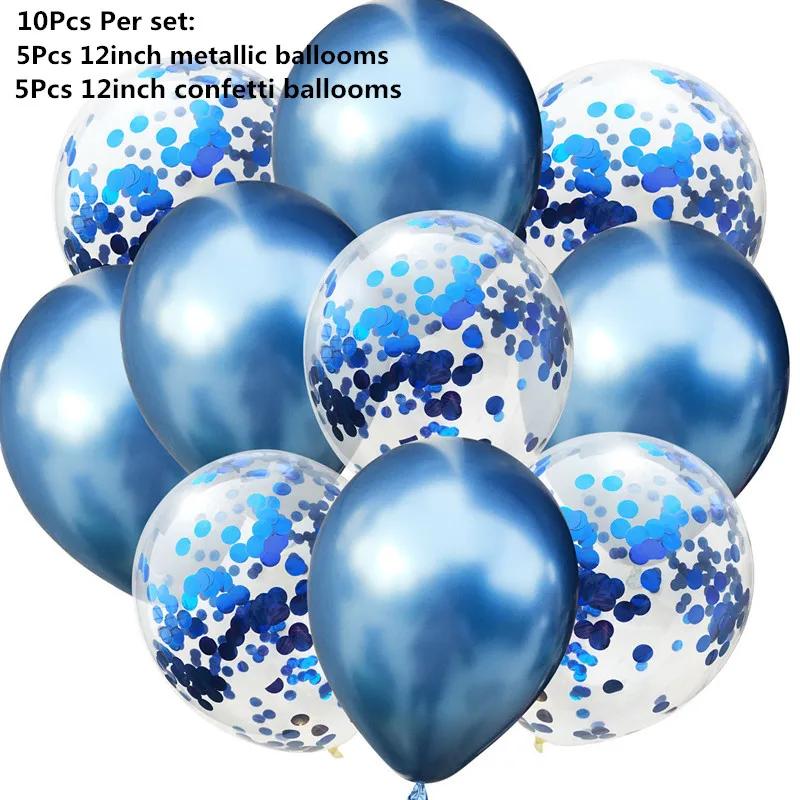 10/14 шт. Микс из розовых розовых шаров, сердечек, звезд, розового золота, конфетти, шары для украшения дня рождения, детей, взрослых, воздушные шары, свадебные шары