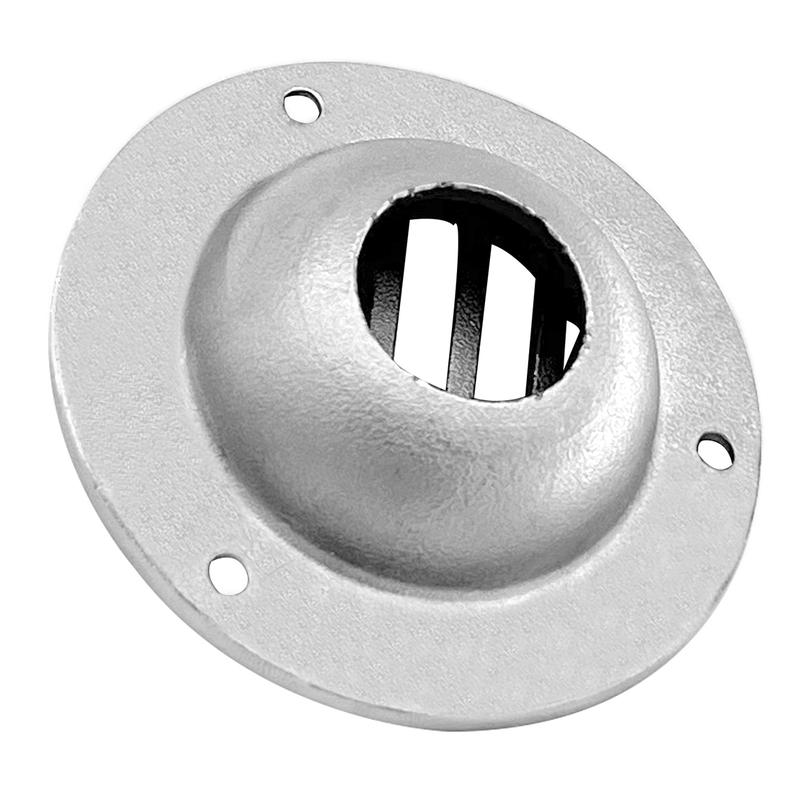 63mm 2Pcs Silver Floor Deck Drain Drainage Grill Vent Scupper Decoration for Marine Boat Yacht Stainless Steel