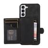 For Samsung Galaxy S21 FE 5G Kickstand Phone Case TPU+PU Leather Shoulder Phone Bag