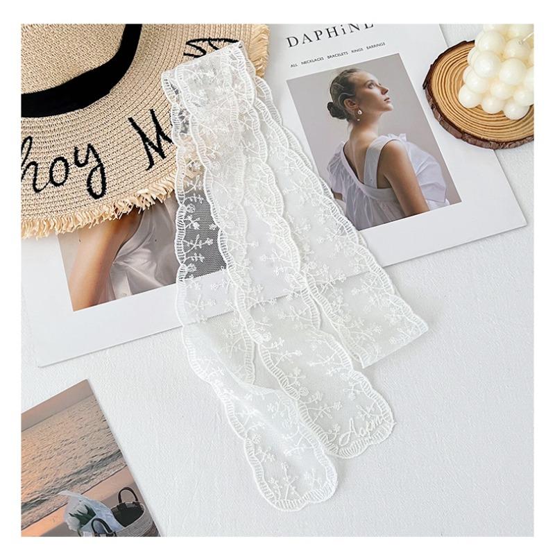 Multifunctional Long Lace Scarf Versatile Belt Ribbon Hair Band For Women