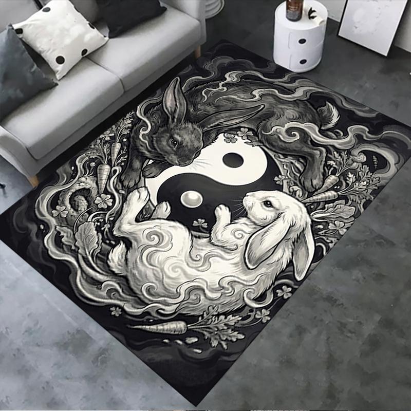2025 New Tai Chi Animals Carpet Rug for Living Room Bedroom Home Sofa Decoration,Kids play Non-slip Floor Mat107