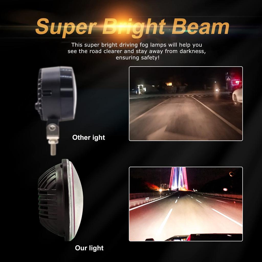 Светодиодная фара дюймовая фара Harley луч светодиодный прожектор светодиодный рабочий свет противотуманная фара универсальная замена H5006 высокая яркость водонепроницаемая IP68 круглая