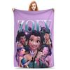 Kpop Demon Hunters Zoey Huntrix Blankets Coral Fleece Plush Super Soft Throw Blanket for Bedding Couch Bedroom Quilt