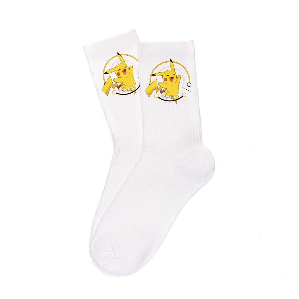 Cartoon White Cotton Socks Unisex Breathable Sports Socks Anime Collectibles Cute Trendy Fashion Unique Birthday Gifts