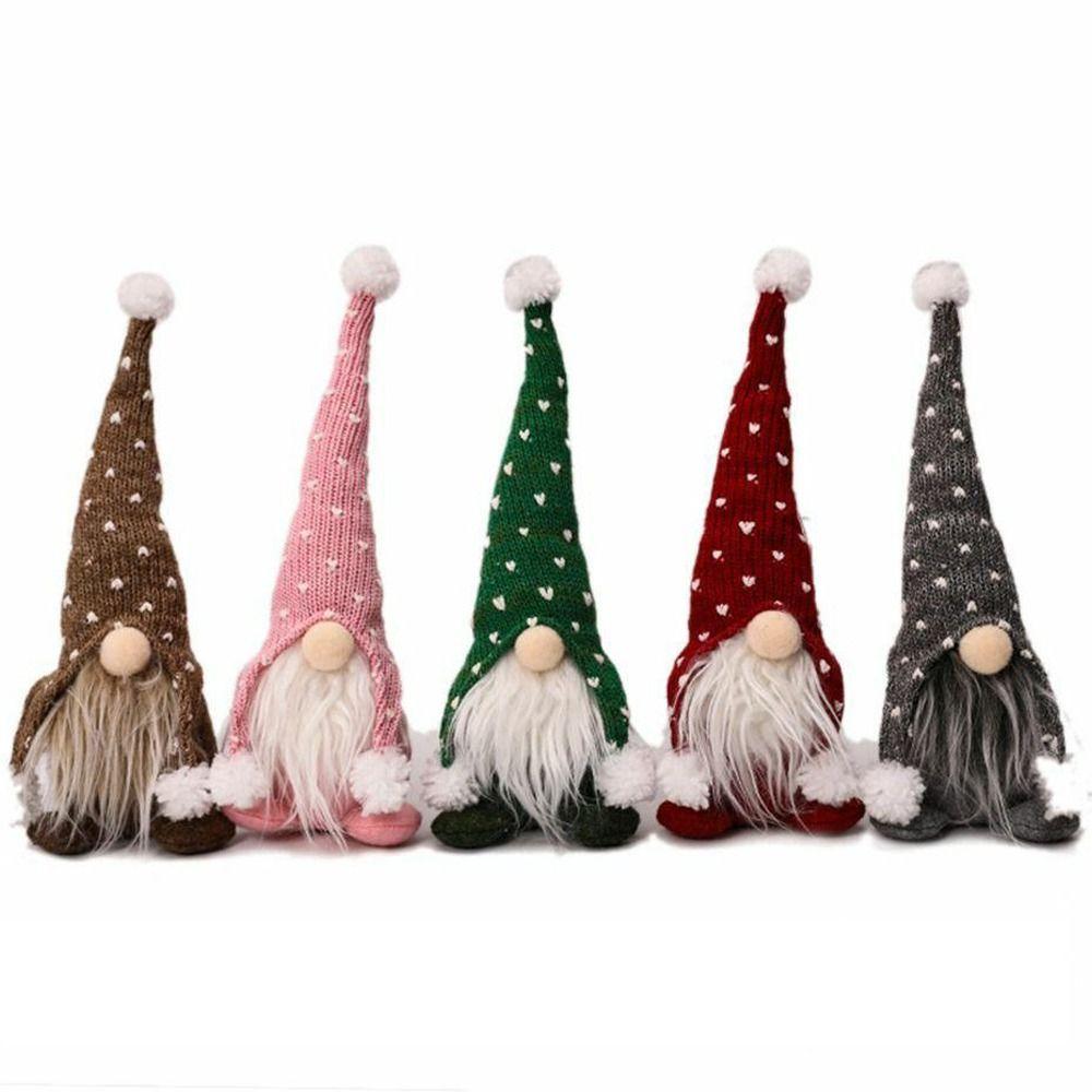Xmas Christmas Pendant For Home Christmas Decoration Faceless Doll Tabletop Figurines Gnome Doll