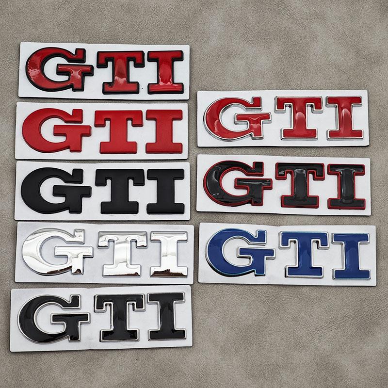 ZDFVU1 For VW Volkswagen Jetta MK5 Golf 3D Metal Logo GTI Emblem Car Front Grille Badge Rear Trunk Sticker For Volkswagen VW Polo Golf