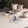 2Pcs Grey Coffee Cup Holder Handheld Coffee Cup Carrier Holder Practical Cocktail Wine Holder  Bar