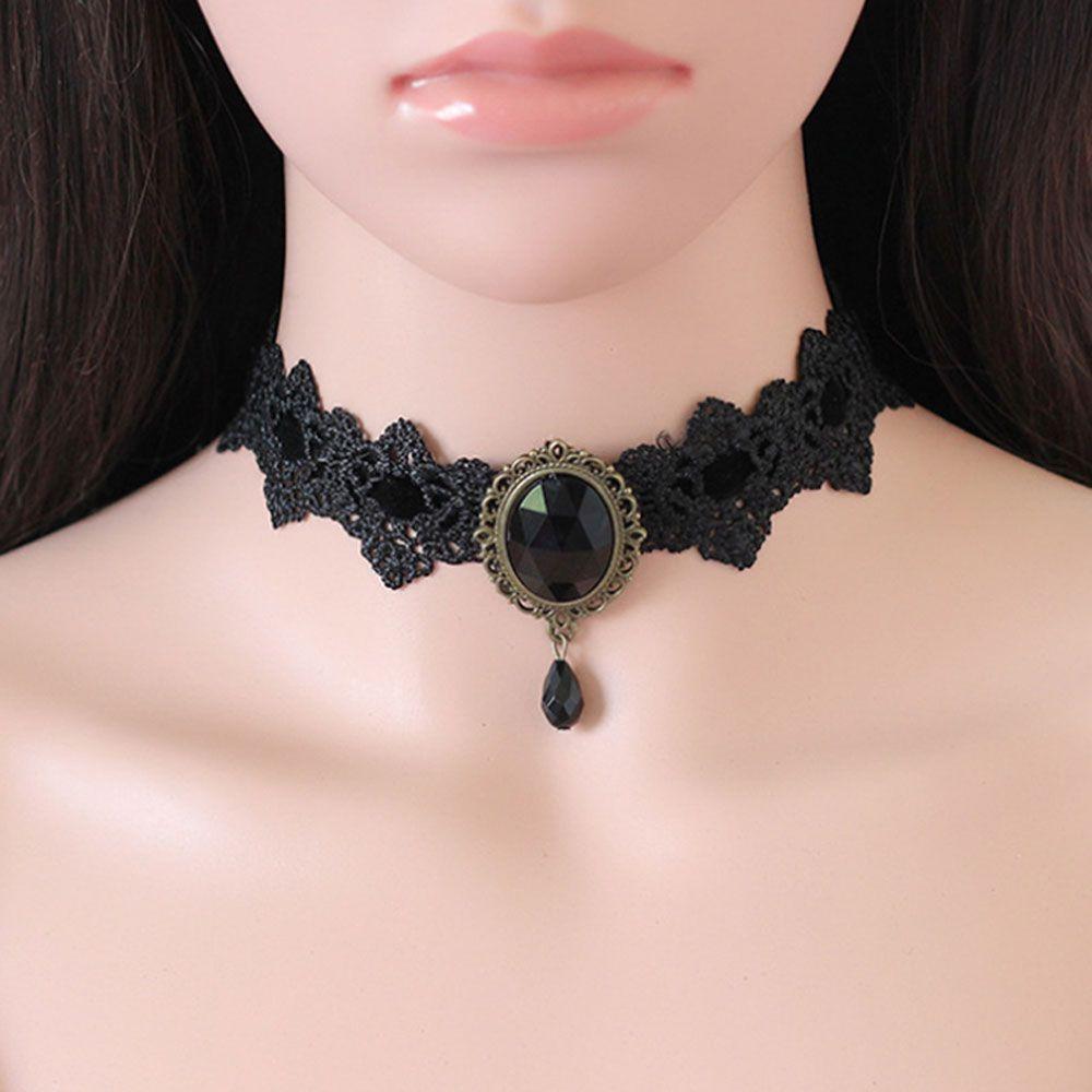 Vintage Gothic Collar Victorian Sexy Crystal Necklaces Jewelry Fashion Accessories Clavicle Chain