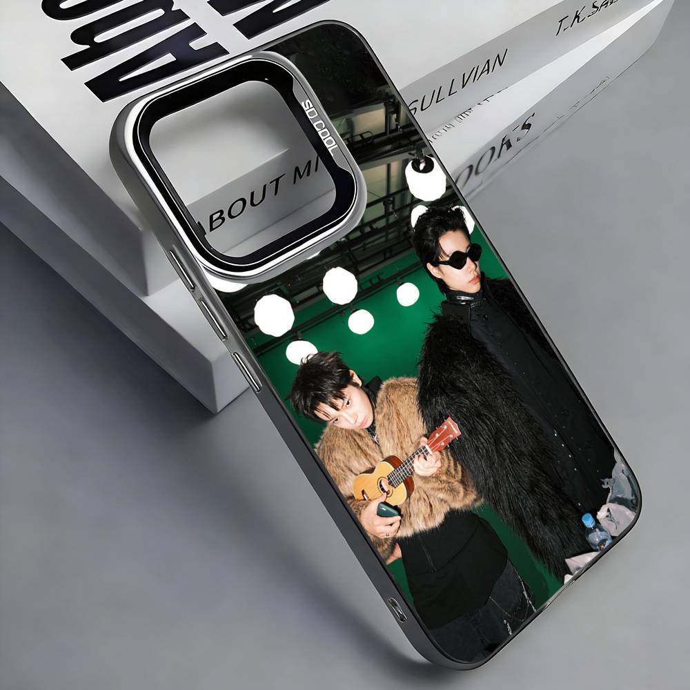 Чехол для телефона Louis LNGSHOT Для iPhone 17, 16,15,14,13,12,11 Plus,Pro Max, Цветной Серебряный Чехол Funda
