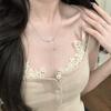 Tassel Smiling Necklace Women Luxury Minimalist Clavicle Chain Fashion Commute