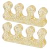 2PCS Soft Silicone Manicure Pedicure Nails Finger Separator Flexible Finger Toe Spacer Separation Straighteners Tool
