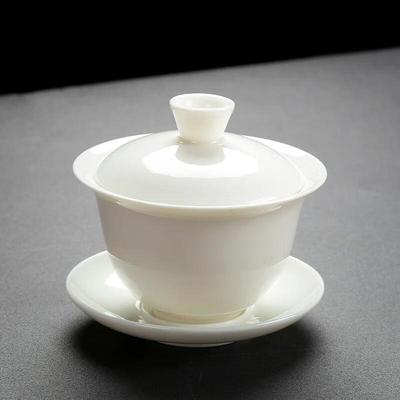 Стеклянная гайвань для чая HANDUNYOU в стиле нефрита