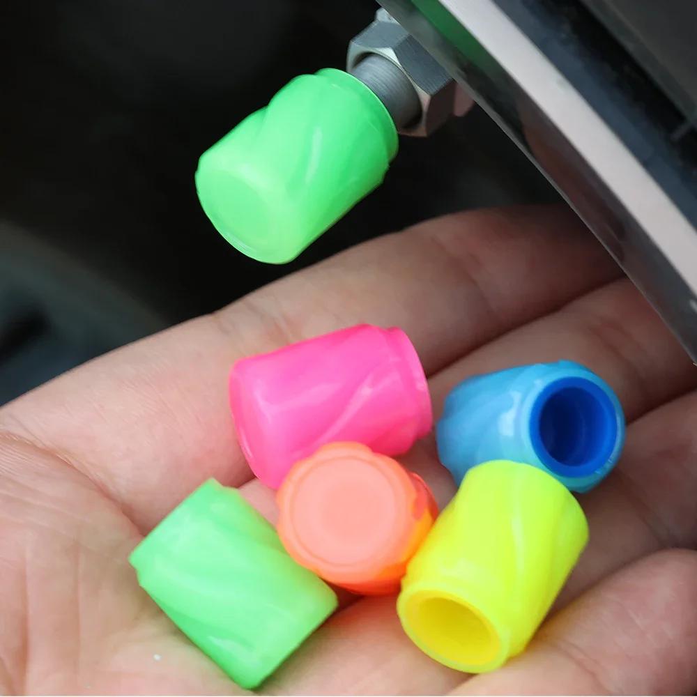 Светящиеся колпачки для автомобильных шин, пылезащитный защитный чехол для автомобильных шин, светящиеся в темноте декоративные аксессуары