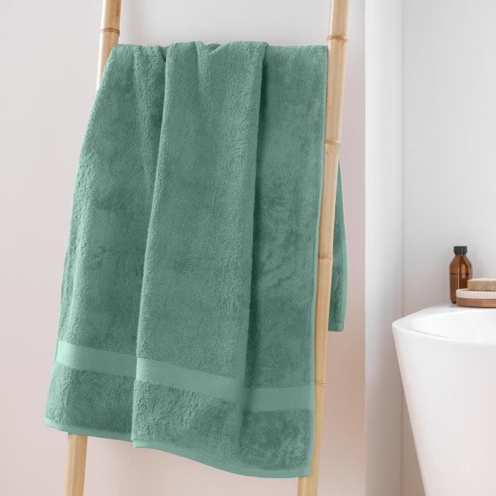 Serviette de douche - Elegante - Céladon - 70 x 130 cm - 100% coton - 600 gr/cm²
