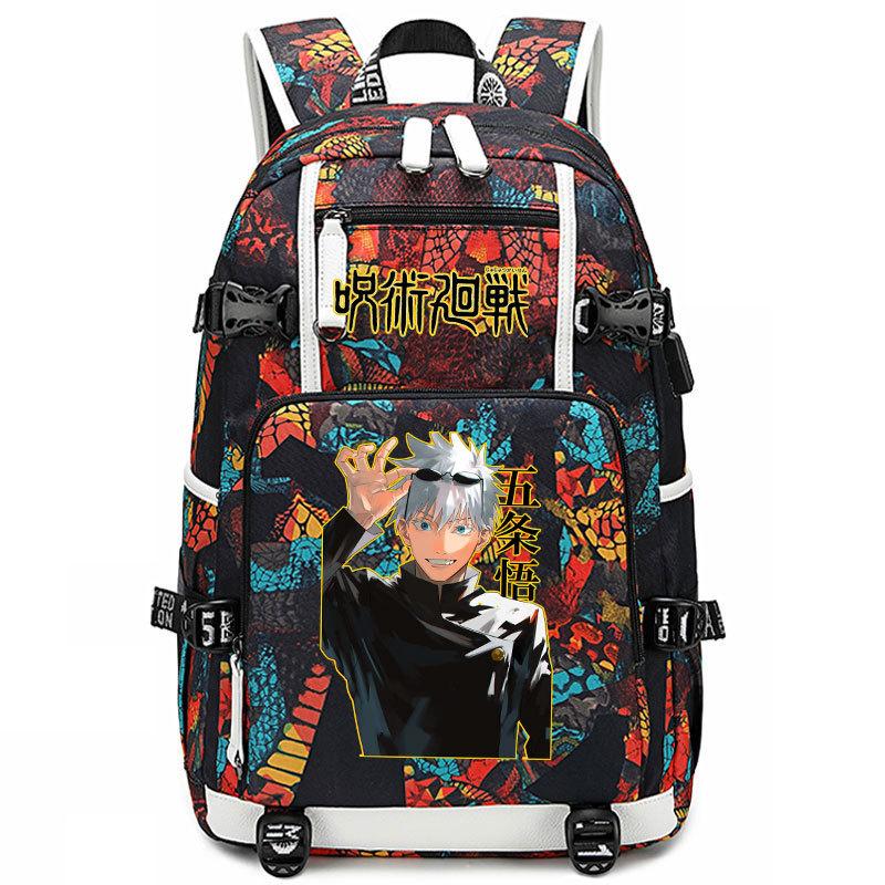 Сумка Аниме Периферия Пять Ушу Двумерный Рюкзак для Учеников Средней Школы и Учеников Начальной Школы Рюкзак Большой Вместимости
