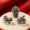 Holiday Countdown Gift Box Raccoon Advent Calendar, 24 Days 2D Acrylic Ornament Novelty Christmas Set Collectible Cute Pendents for Home, Tree,