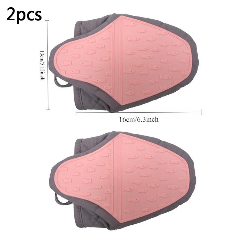 Универсальные силиконовые перчатки для духовки с защитой от ожогов в форме рыбы, утолщенные изоляционные перчатки, прихватки для барбекю, подносы, тарелки, держатели для мисок, принадлежности для выпечки