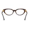 Versace Temple Logo Design Acetate Cat Eye Optical Glasses Women's Havana 58245553 VE3383 108-Havana color 52