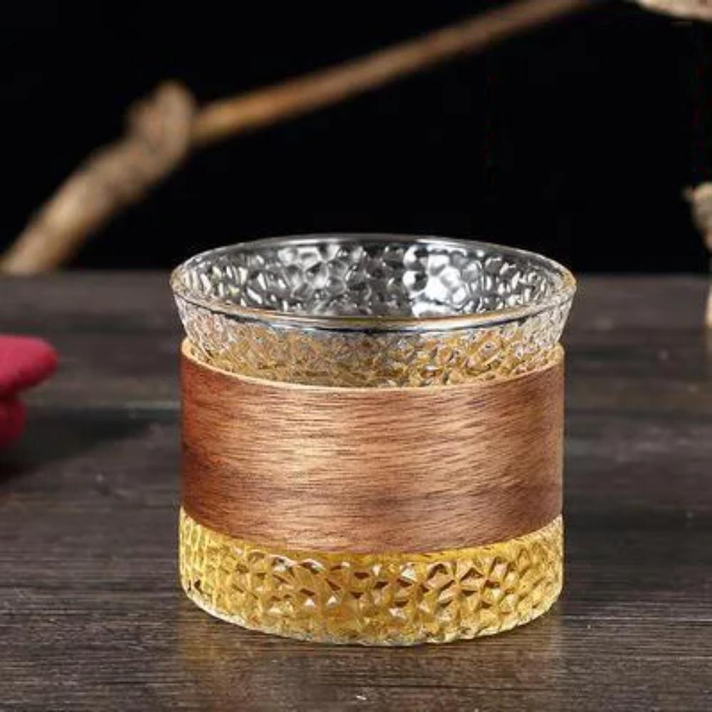 130ml Tea Cup Large Capacity Japanese Style Coffee Mug Transparent Glass Teacup Drinking Mug