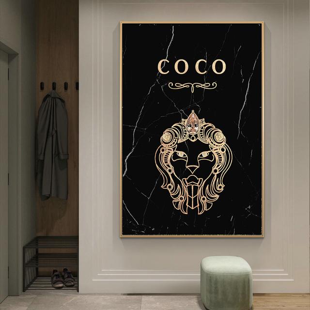 Роскошный золотой абстрактный парфюмерный холст, печать плакатов, настенная художественная картина для гостиной, современная живопись