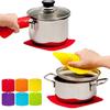 Kitchen Table Placemat Silicone Square Pot Holder Mat Non Slip Hot Pad Spoon Rest
