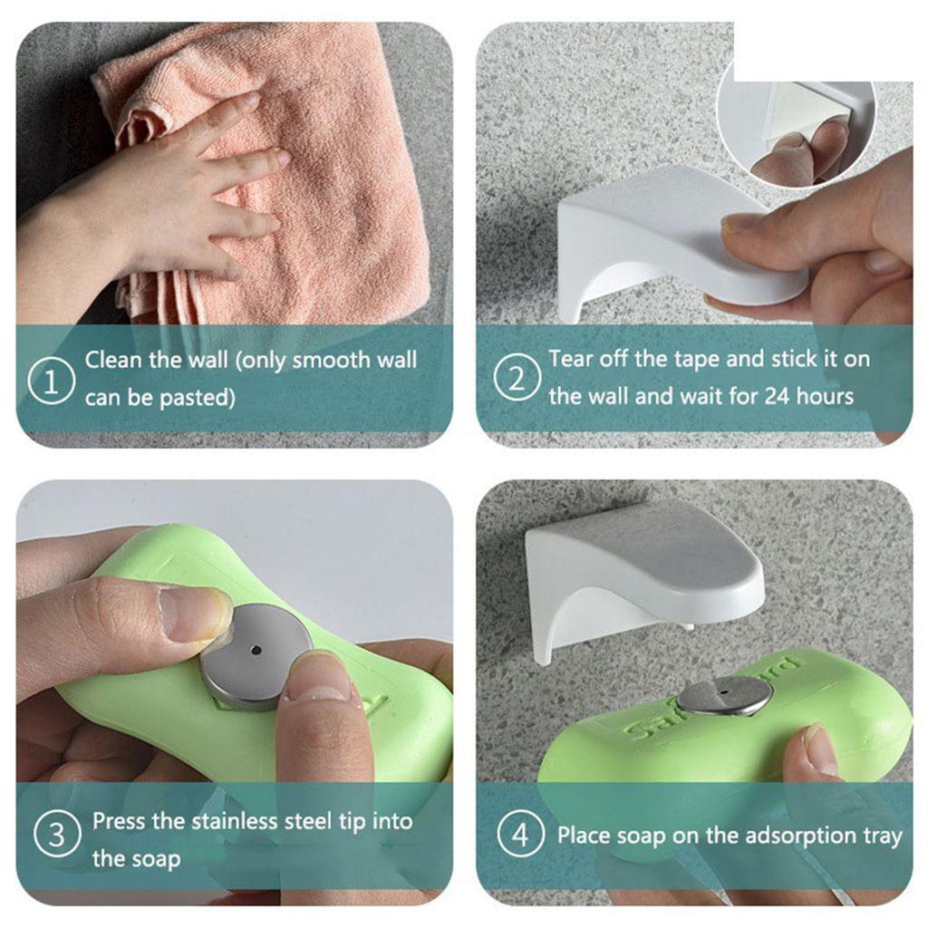 Магнитная мыльница, Волшебная мыльница, Мыльница без сверления, Мыльница-подставка, Мыльница для ванной